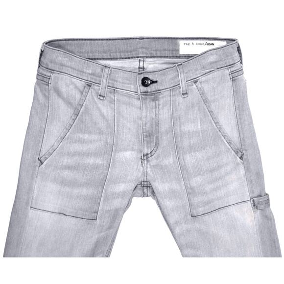 A8 Auth RAG & BONE Patch Pockets Doone Color Skinny Stretch Jeans Sz 24 W28 - Picture 2 of 7